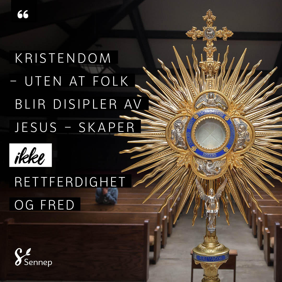 Kristendom uten at folk blir disipler - sitatbilde